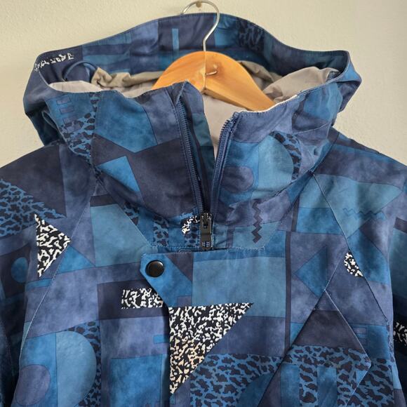 The North Face Mens Achilles Jacket Blue Size M Full Zip Parka Ski Snowboard - Picture 2 of 11